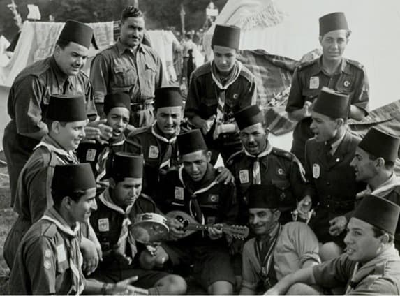 Egyptian Scouts Historical Photo